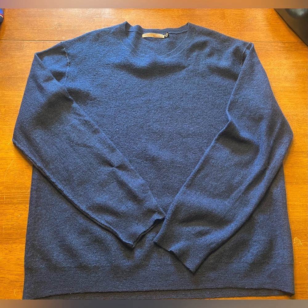 Smartwool Men's Crewneck Sweater in Navy Blue